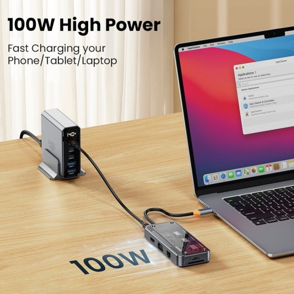 USB C Hub Dock Station Typ C To HDMI Kompatibel Ethernet Port
