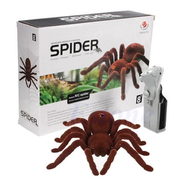 Hög kvalitet Halloween Fjärrkontroll 11 2CH Infraröd Realistisk RC Spider leksak