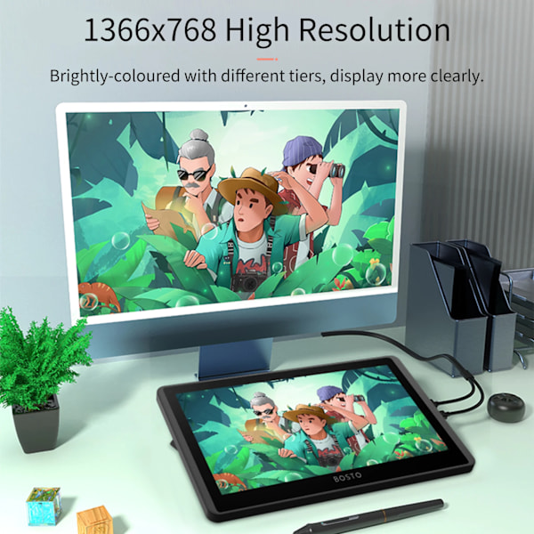 12HD-A H-IPS LCD Graphics Tegning Nettbrett Monitor