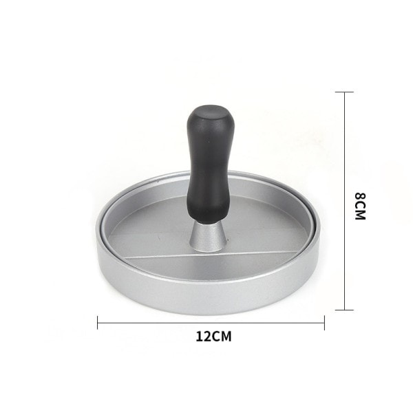 1 set hög kvalitet rund hamburgare form aluminium legering hamburgare kött nötkött BBQ burgare kött press