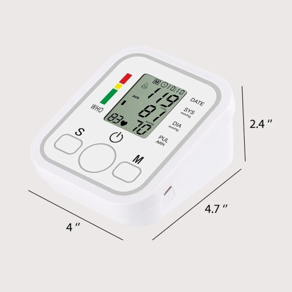 Stemme Digital Arm Blod trykk måler automatisk trykk tonometer