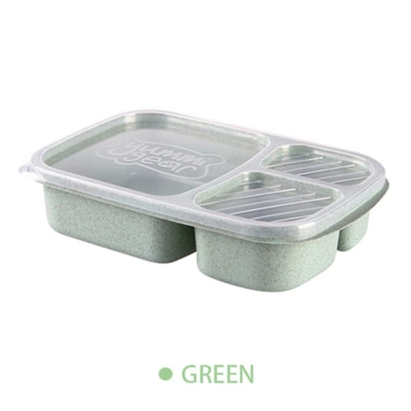 Bärbar Bento Box Lunchbox Läcksäker Mat Behållare Mikrovågsugn Servis