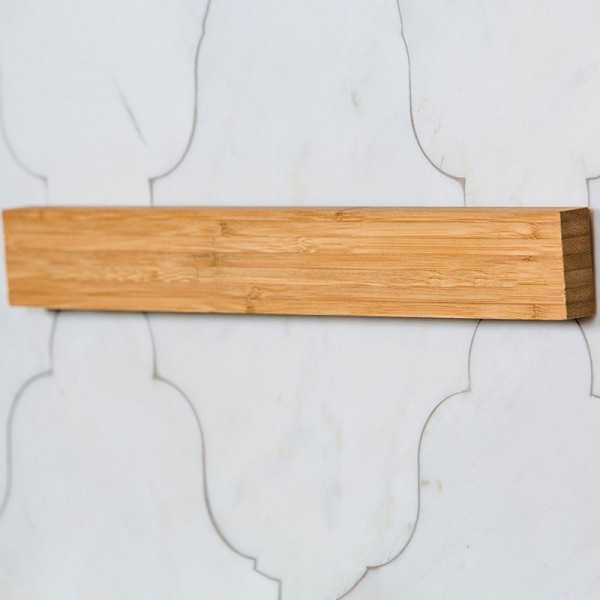 Kraftfull Vägg fäste Magnetisk Kniv Strip,Solid Bambu trä Kniv Rack,16 Inch