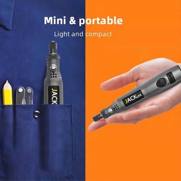 USB Trådløs Rotary Værktøj Kit Træbearbejdning Gravering Pen Gør det selv  Til Smykker Metal Glas Mini Trådløs Drill 6505 | Fyndiq