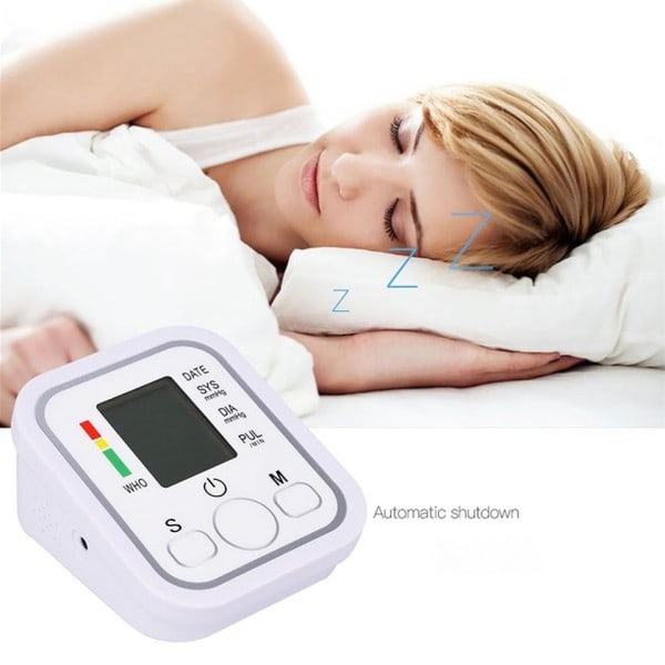 USB Sfygmomanometer Automatisk Digital Wrist Monitor Puls Hjärta Beat Rate Meter
