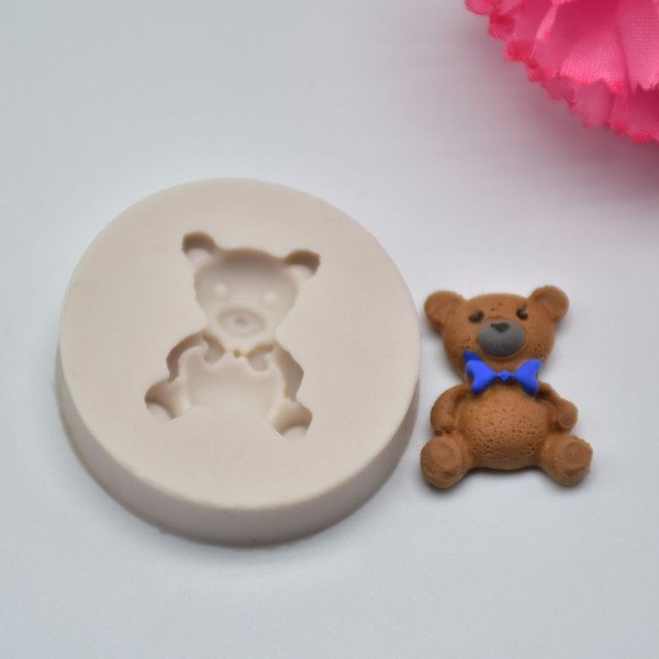 Søt baby bjørner silikon former 3D DIY sukker håndverk sjokolade kutter form