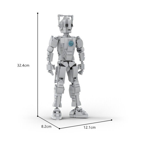 Cyberman Robot Virtual Robotic Creature Space-faring Cyborgs Building Leker Suit for Voksne