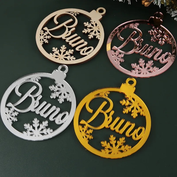 Custom Jule Tree Baubles Jule Tree Decor Personalized Ornament