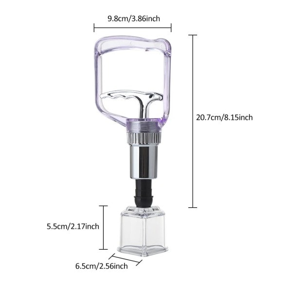 4 stykker Hjerteformet Cupping Device Set Moderig Vacuum Suge Dåser Drive Out Fugt Massage Terapi