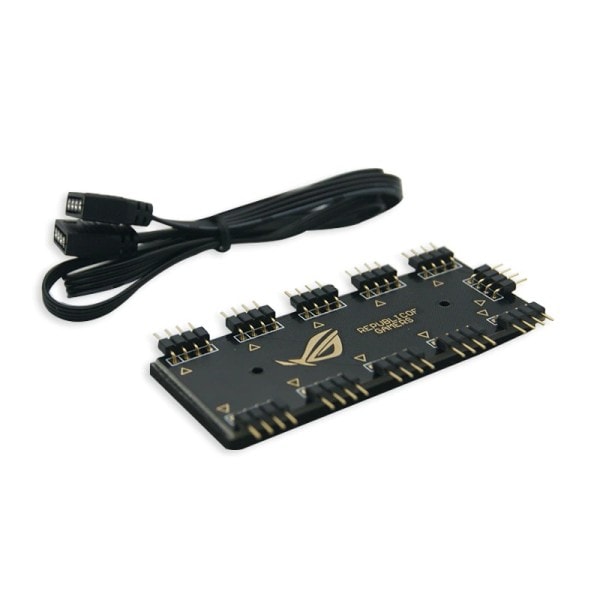 RGB SYNC Splitter, 12V 4Pin RGB / 5V 3Pin ARGB SYNC HUB Transfer Förlängning kabel