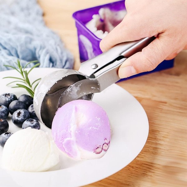 Is Scoops Rustfrit Stål Is Cream Graver Non-stick Frugt Is Kuglemager Husstand Vandmelon Is Ske Værktøj