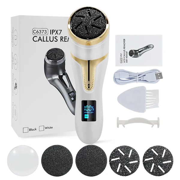 Elektrisk Pedikyr Verktyg Fot Skötsel Fil Ben Klackar Ta bort Hårt Knäckt Död Hud Callus Remover