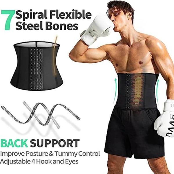 Talje Træner Trimmer til Mænd Mave Kontrol Shapewear Neopren Sved bælte