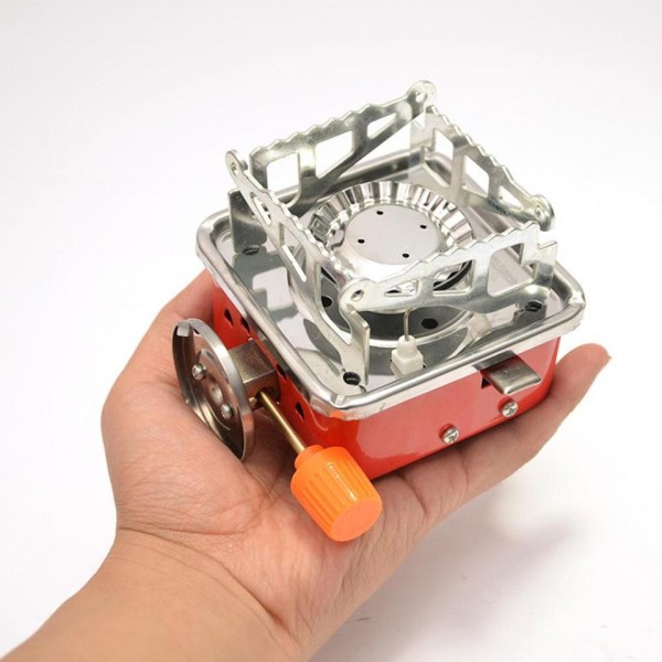 Elektronisk tändning camping spis kort typ 2800W aluminium legering vikbar utomhus gas ugn utomhus verktyg