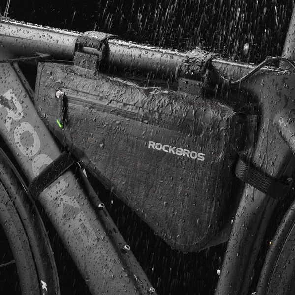 Pyörä polkupyörä laukku sadetiivis suuri kapasiteetti MTB tie runko laukku kolmio pussi vedenpitävä tiivistys laukku