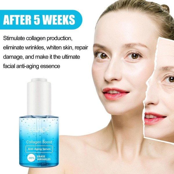 30ml Anti Aging Collagen Boost Face Serum Hyaluron Acid SerumWrinkle Fjerner