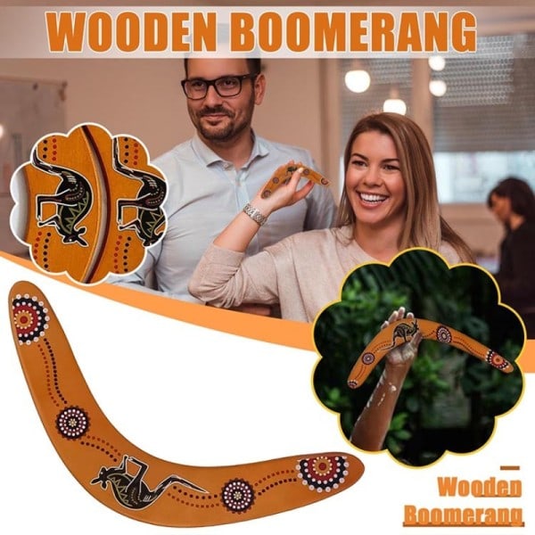 Kænguru Kast Tilbage V Shaped Boomerang Flyving Disc Kast Fangst Udendørs Spil
