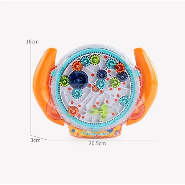 Bästa kvalitet Kreativt 3D pussel Roligt redskap labyrint skiva redskap balans boll labyrint hjul disk IQ pussel pedagogisk ABS leksaker för barn