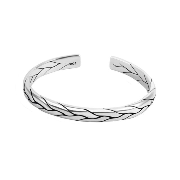 Sølv farve  Ny Dæk Mønster Armbånd Neutral Retro Hip Hop Personaliseret Carving