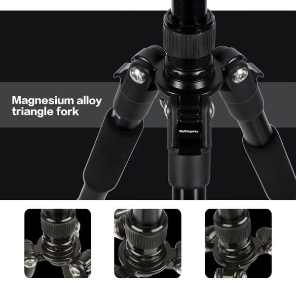 Lättvikts Kamera Stativ Stativ  Bärbar Professionell Aluminium Rese Monopod Bol Huvud Kompakt