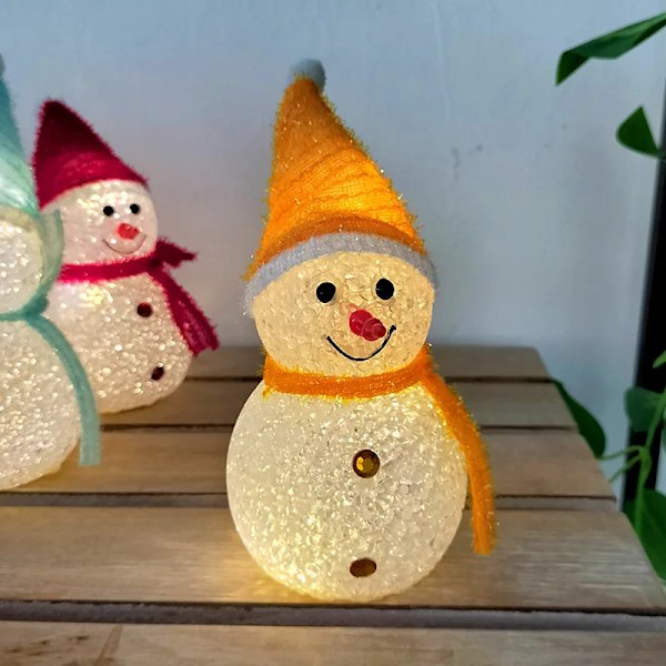 Joulu Lumiukko Sisustus valo aurinko LED Puutarha vedenpitävä valo