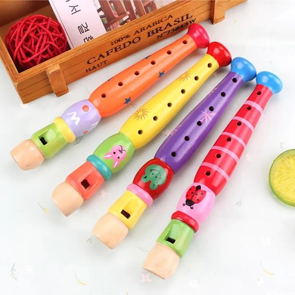 Tre tegneserie fløyte barn klarinett piccolo baby  leker musikalsk instrument leker