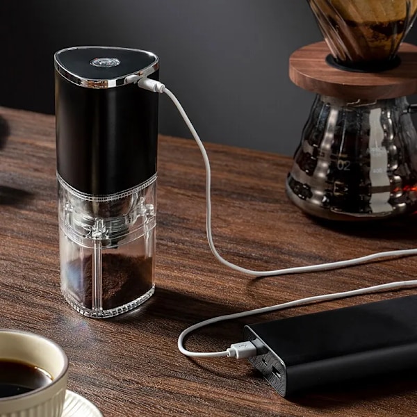 Bärbar Elektrisk Kaffe Kvarn TYP C USB Ladda Keramik Slipning Core Hem Kaffe Bönor Pulverizer Bästa kvalitet Kvarn