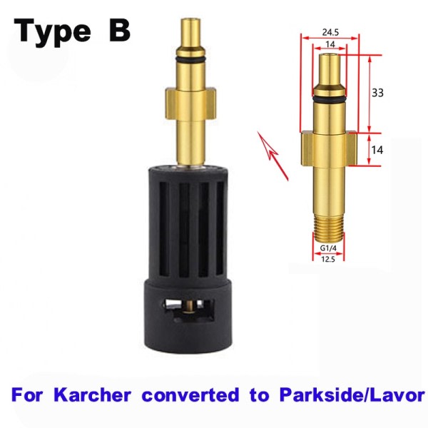 Vand Adapter Til Karcher K2 K3 K4 K5 K6 K7 Hun Til Parkside Hun Vand kanoner