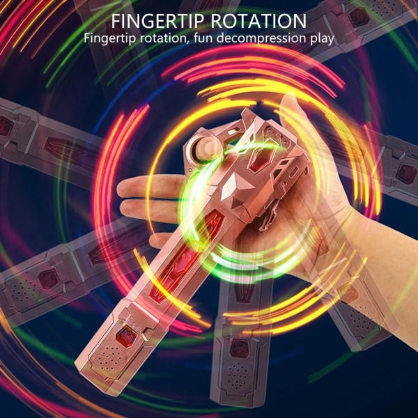 RGB laser miekka sisäänvedettävä salama valomiekka lelut käsi spinneri