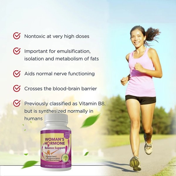 Kvinder's Supplement - Hjælper Lemper Periode Smerter, Balance Endokrine System Hormoner, Support Energi & Forbedre Humør