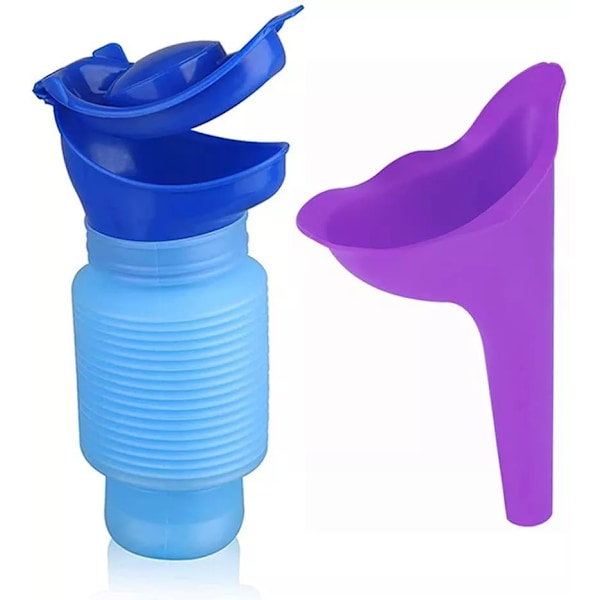 750ml Portabel Vuxen Urinal Utomhus Camping Hög Kvalitet Rese Urin Bil Kissning Kissa Mjuk Toalett