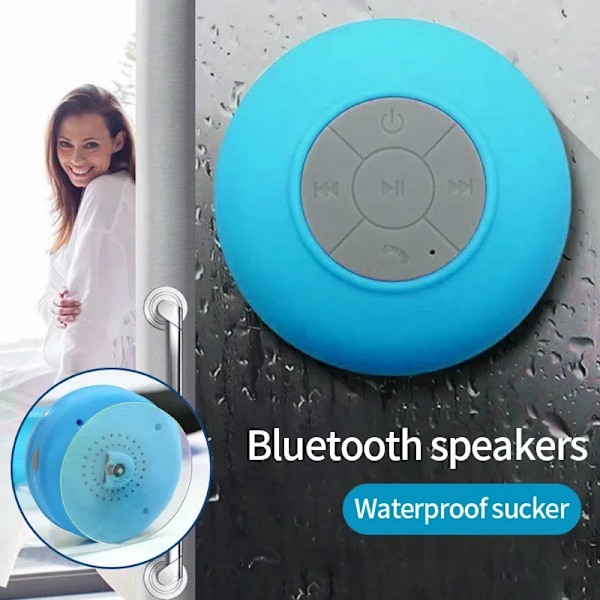Kylpyhuone vedenpitävä langaton Bluetooth kaiutin iso imukuppi mini kannettava kaiutin ulkokäyttöön urheilu stereo kaiutin