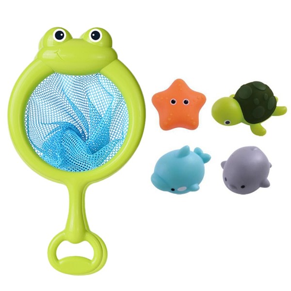 Vauvan söpöt eläimet kylpy lelu uinti vesi LED valo ylös lelut pehmeä kumi kelluke induktio valo sammakot