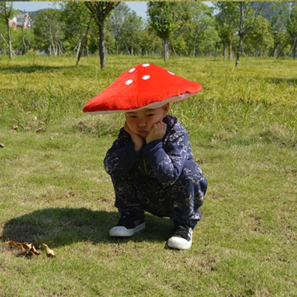Punainen sieni hattu rupikonna hattu sieni asu juhlat hauska koristelu hattu  lapsille hauskat hatut 16b4 | Fyndiq