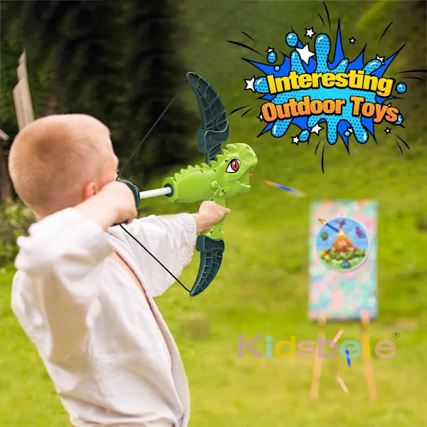 Dinosaurukset lelut jousi ja nuoli jousiammunta lelu setti 10 imu kuppi nuolet