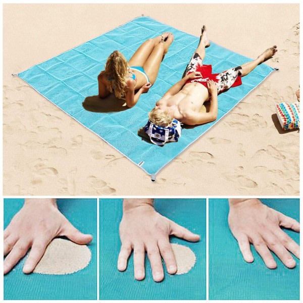 Magisk sand strand handdukar filt portabel anti sand handduk strand handduk rese sommar matta