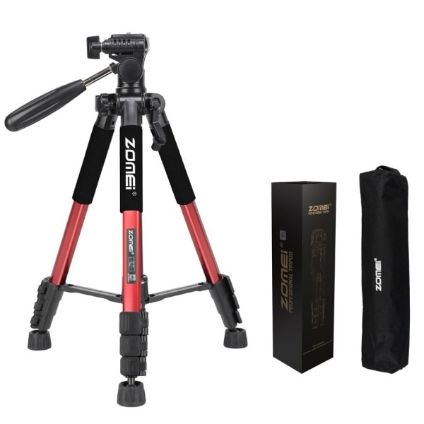 Profesjonell Bærbar Reise Aluminium Kamera Stativ og Pan Head for SLR DSLR Digital Kamera