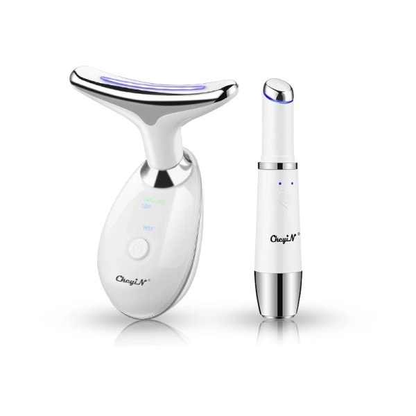 Foton terapi øjenmassage instrument vibration anti rynke dobbelt hagefjerner