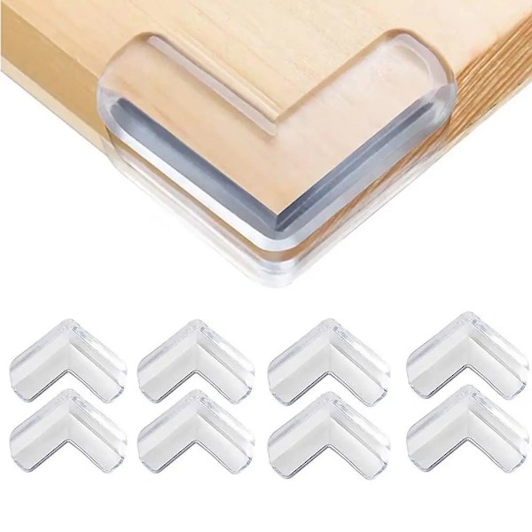 10 bitar Transparent Anti Kollision Vinkel PVC Pad Barn Säkerhet Hörn Guard Baby Kollisionssäker Protector Bord Hörn