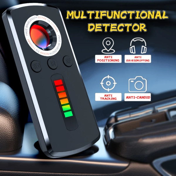 Dold Kamera Detektor Anti Spy Gadget Professionell Hunter Signal Infraröd GPS Avlyssning Sök Enheter