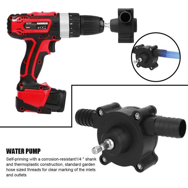 El Borr Pump Portabel Mini Hand Självsugande Vätske Transfer Pumpar
