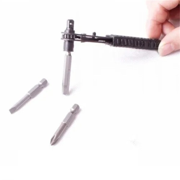 Mini Vind godkänd Spärrnyckel Skruvmejsel Skruvmejsel Quarter Stång Socket skiftnyckel set