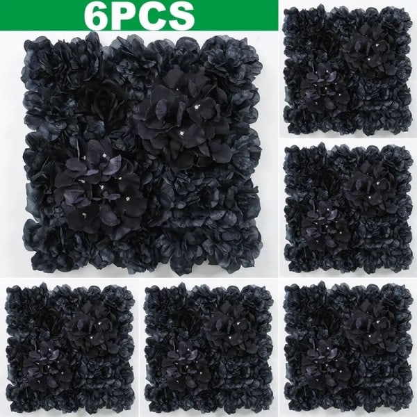Konstgjorda blommor vägg panel 3D blommor bakgrund imitation rosor för vägg fest bröllop bröllop dusch utomhus dekoration