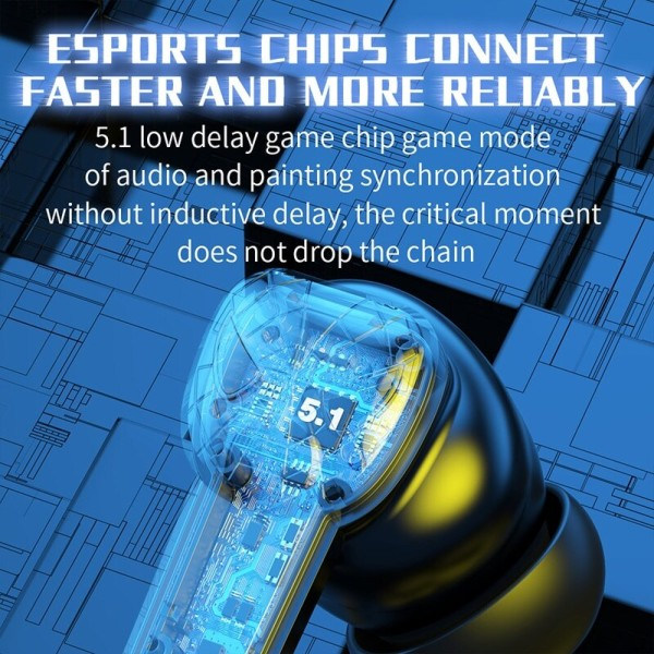Bluetooth Earphone Game Esports Chicken King Mobile Game Sports In Ear Trådløst Håndtak