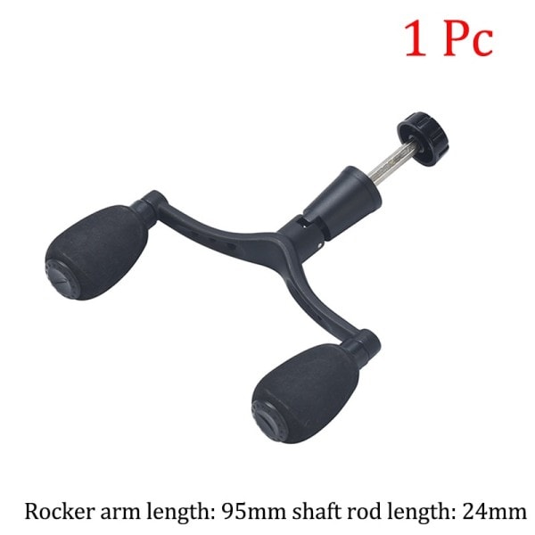 Aluminium legering fiskeri hjul dobbelt håndtag greb vippe arm snurrende hjul styr