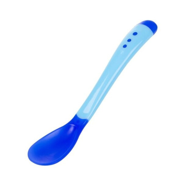 1 Set Baby Matning Servis Temperatur Avkänning Silikon sked