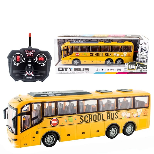 30 Rc Buss Elektrisk Fjärrkontroll Bil med Ljus