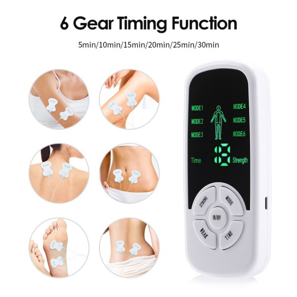 6 tilstande EMS elektrisk muskel terapi stimulator tiere enhed maskine meridian fysioterapi