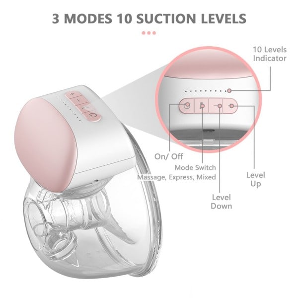 Bärbar Bröst Pump HandsFree Elektrisk Bärbar Bärbar Bröst Pumpar