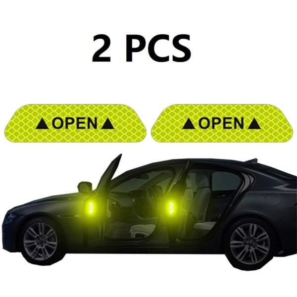 Heijastava Auto ovi Tarra Turva Avaa Varoitus Heijastin Teippi Tarra Auto Auto Lisävarusteet 2kpl